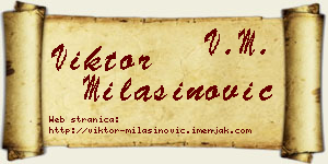 Viktor Milašinović vizit kartica